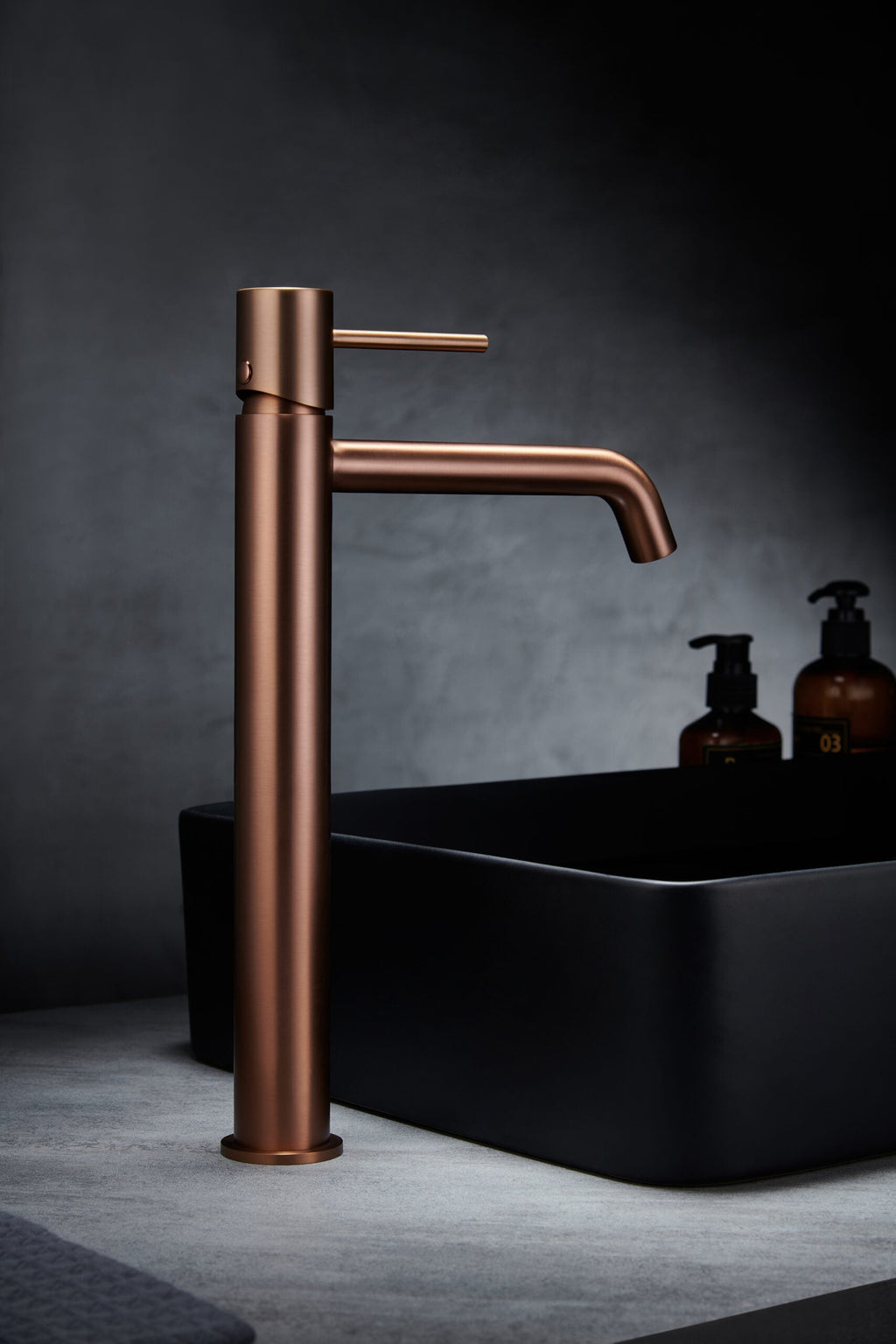 Robinet mitigeur salle de bain - Or Rose Pur ROBINETO