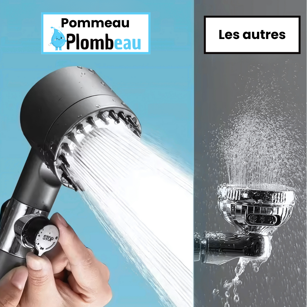 Pommeau de Douche Massant Économique PLOMBEAU