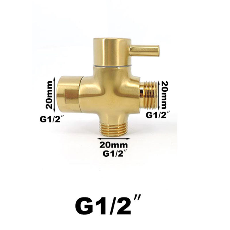 Robinet WC 3 voies doré