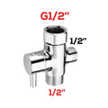 Robinet WC 3 voies en acier inoxydable