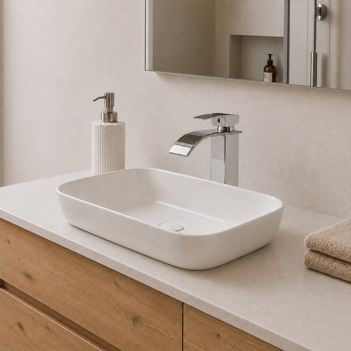 Robinet Cascade Haut Pour Vasque