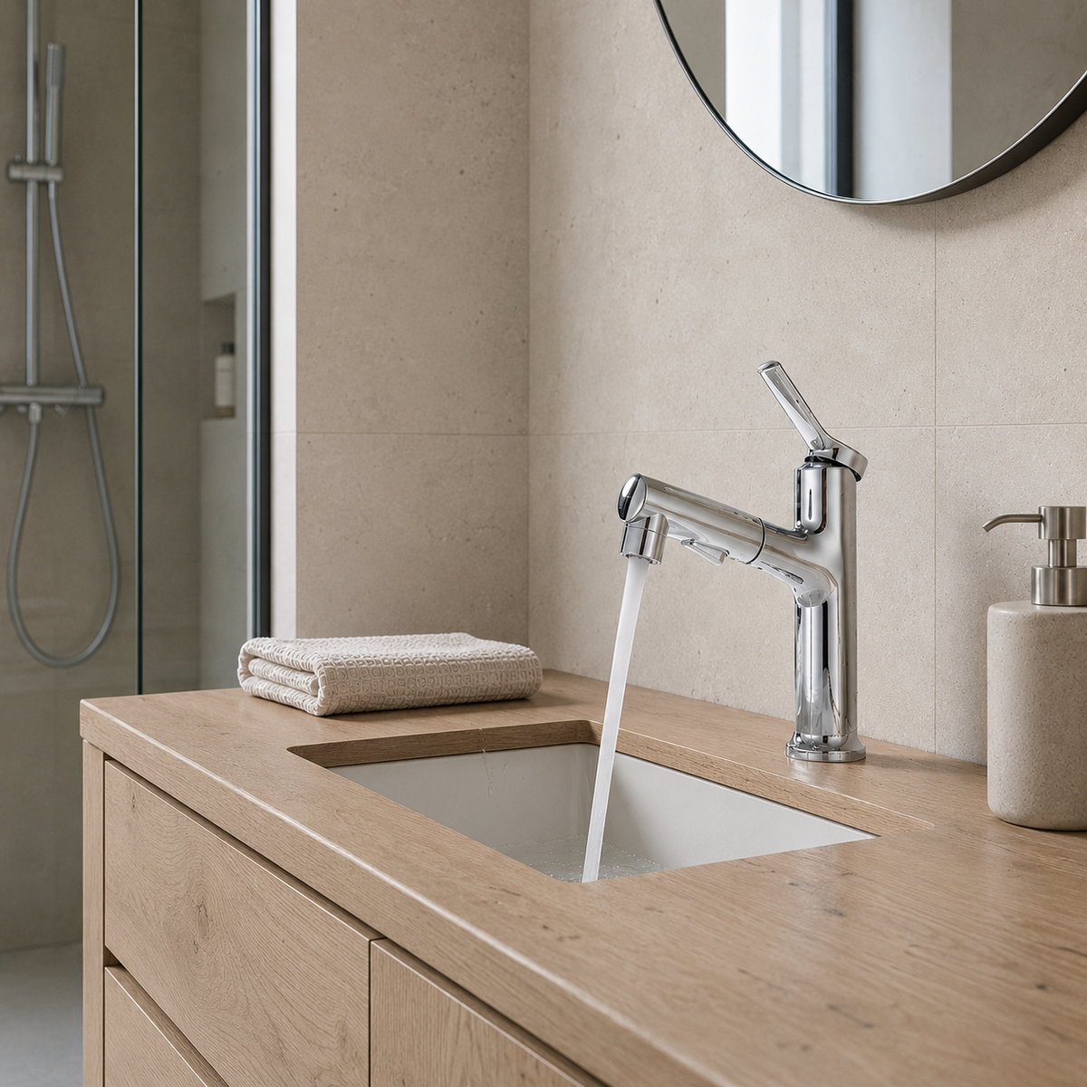 Robinet Avec Douchette Pour Lavabo