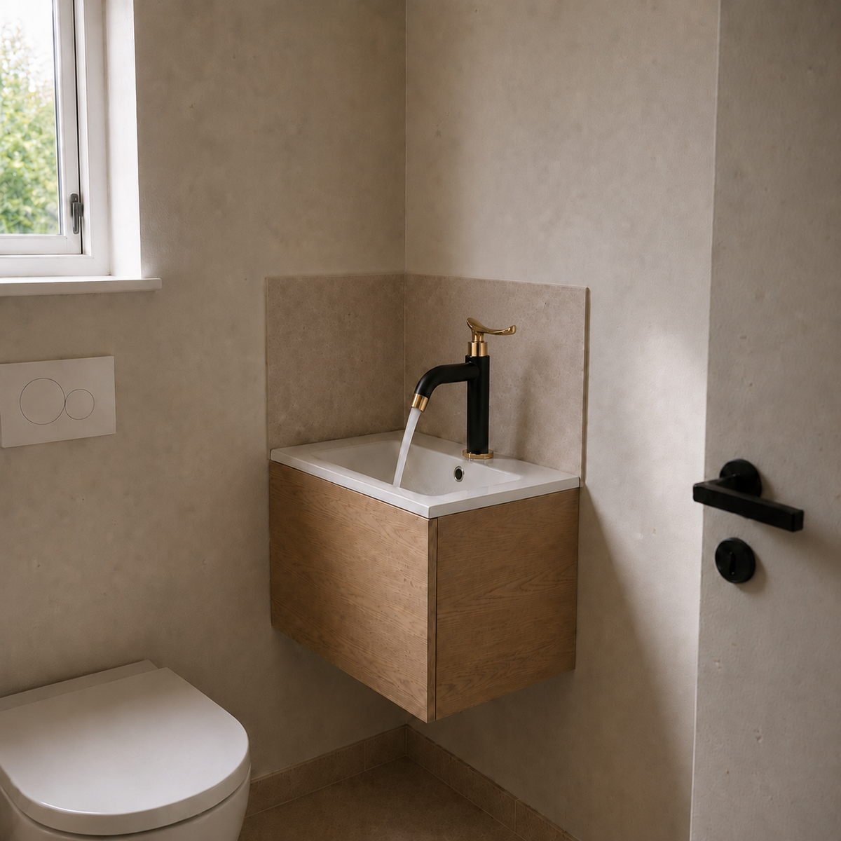 Robinet Noir Eau Froide Salle De Bain
