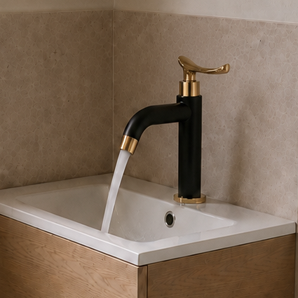 Robinet Noir Eau Froide Salle De Bain