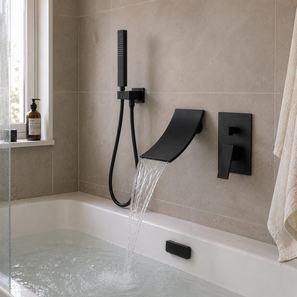 Robinet Baignoire Cascade Avec Douchette