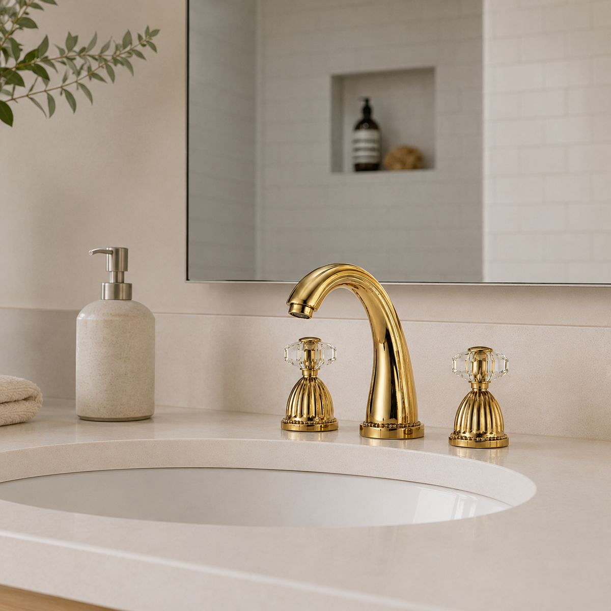 Robinet Lavabo 3 trous Retro