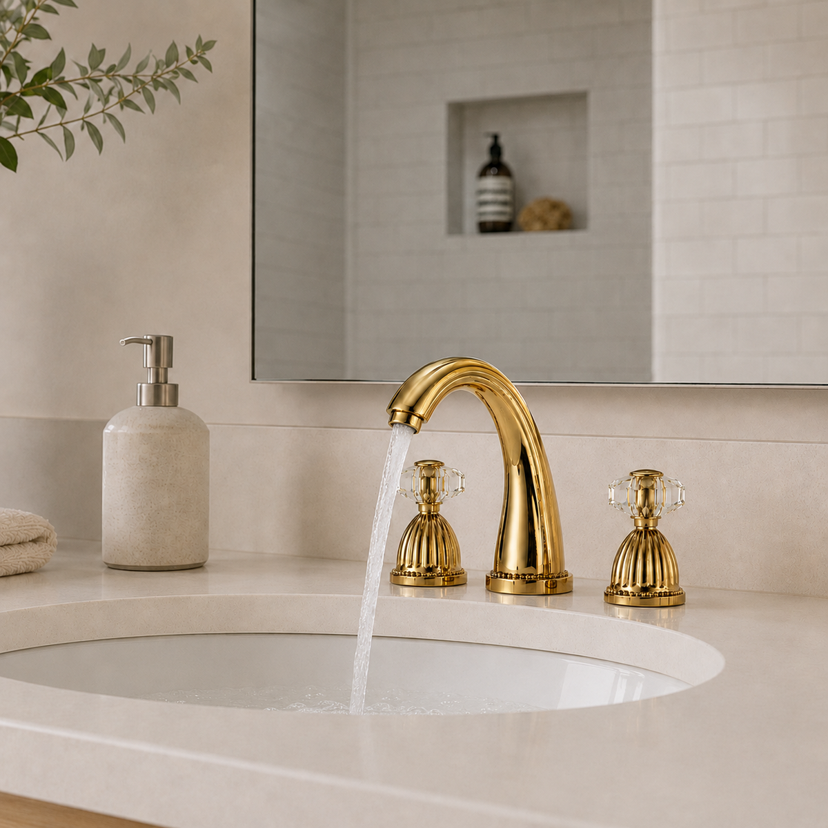 Robinet Lavabo 3 trous Retro