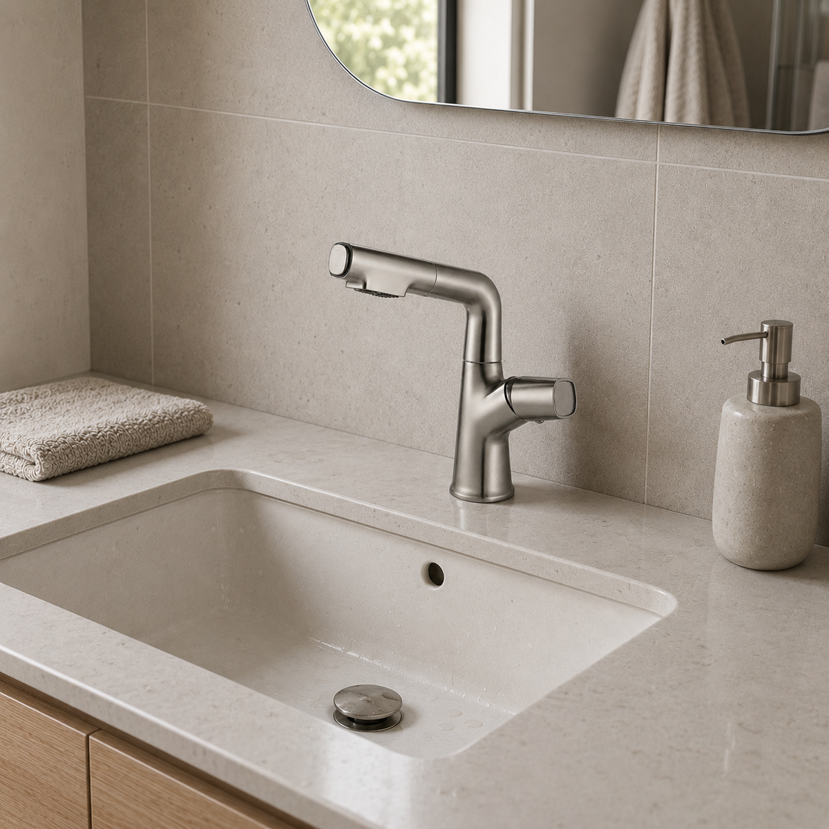 Robinet Avec Douchette Salle de Bain