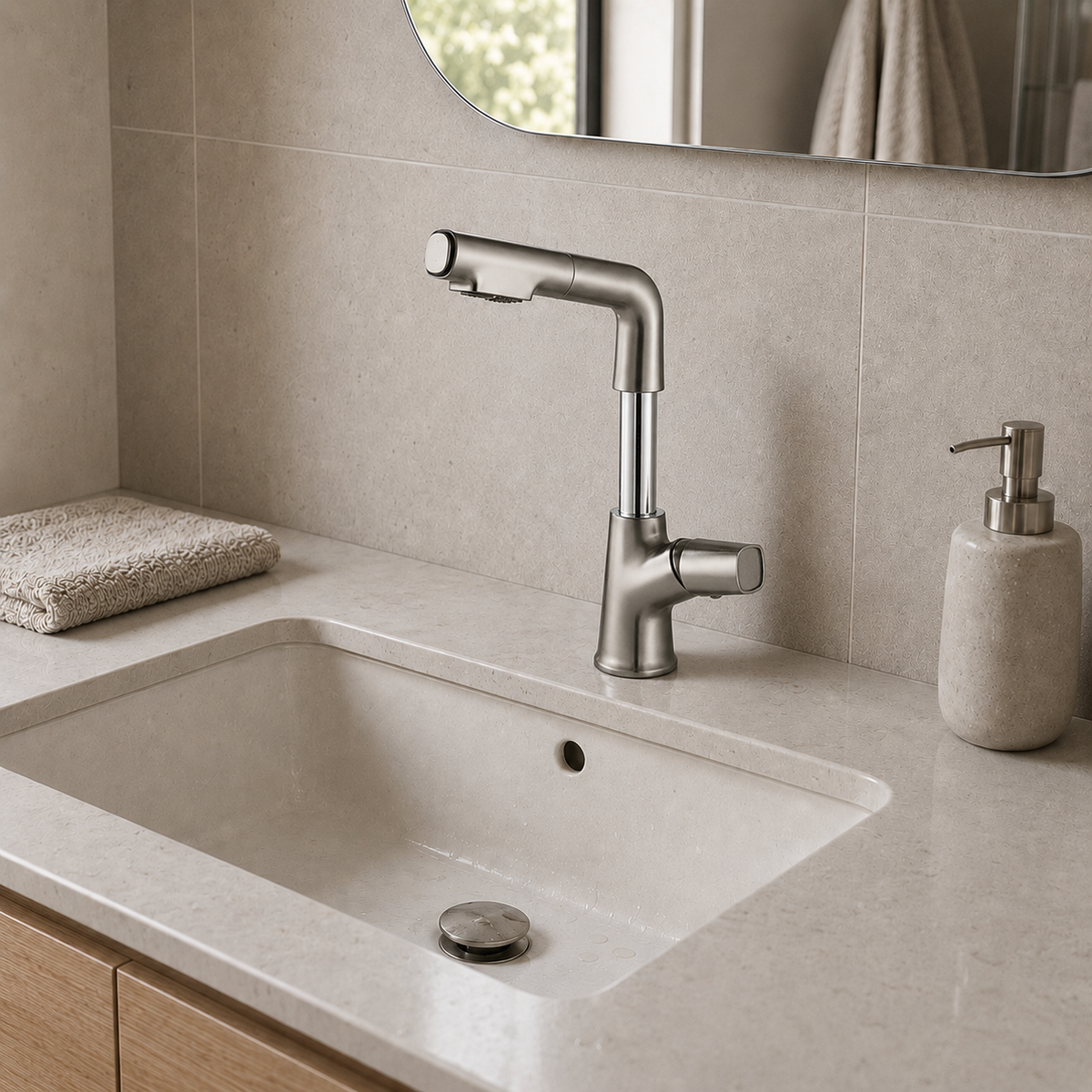 Robinet Avec Douchette Salle de Bain