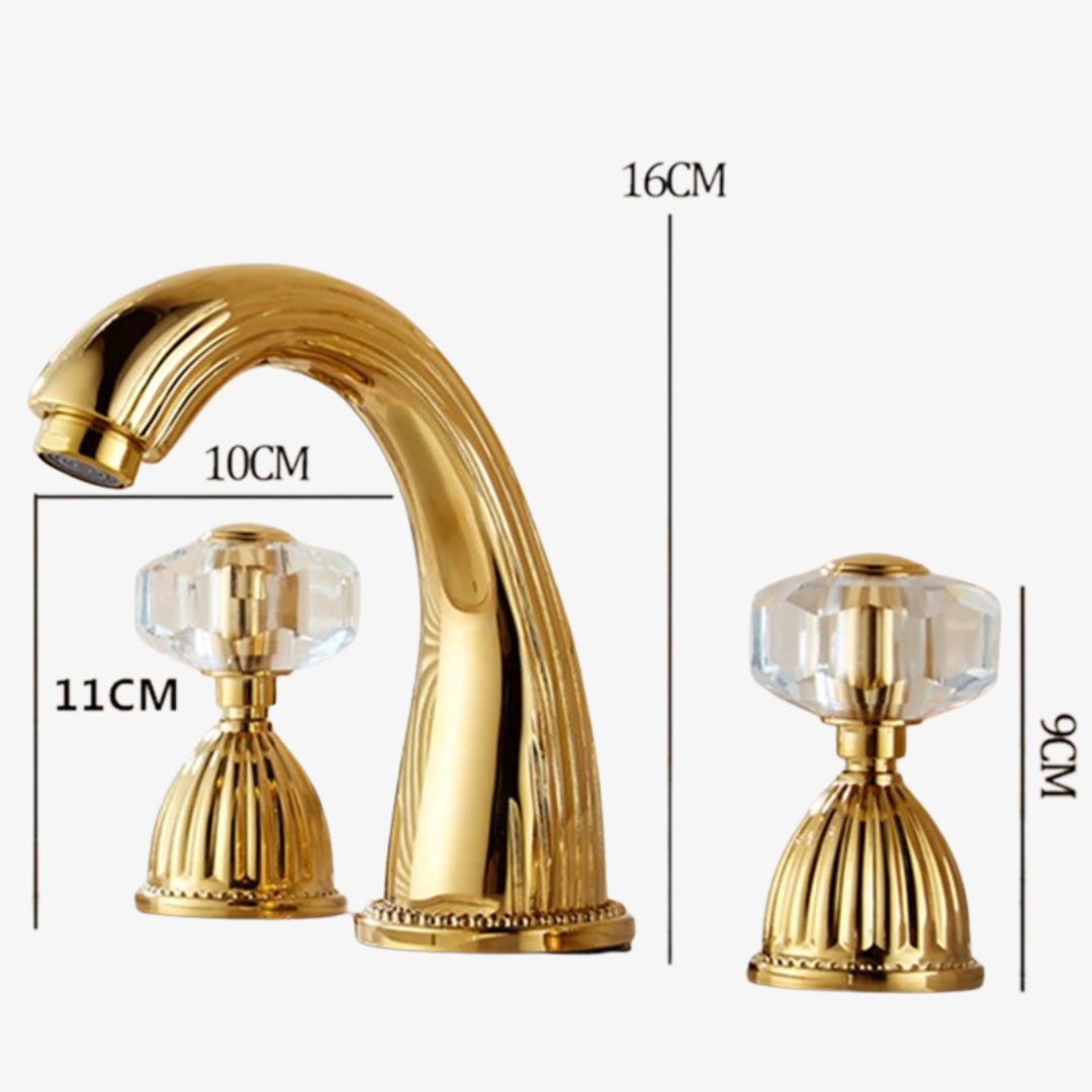 Robinet Lavabo 3 trous Retro