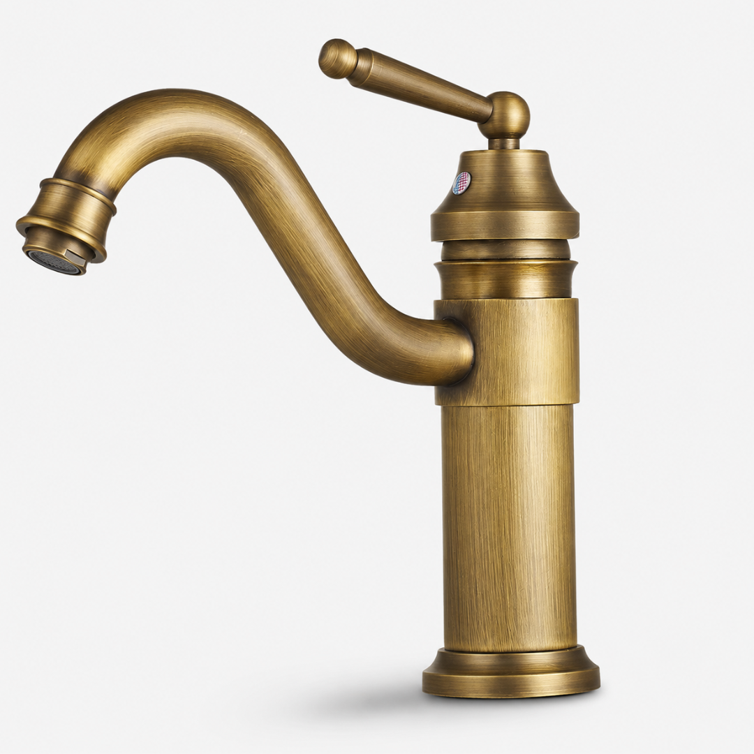 Robinet Bronze Lavabo - Mitigeur Vintage