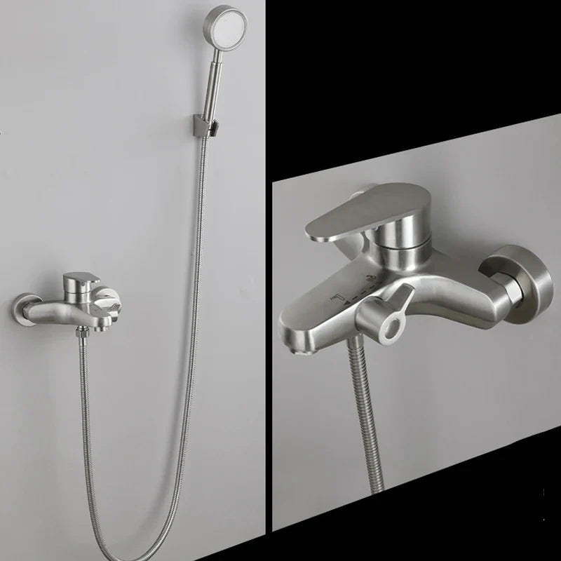 Robinet Baignoire Murale en Acier Inoxidable