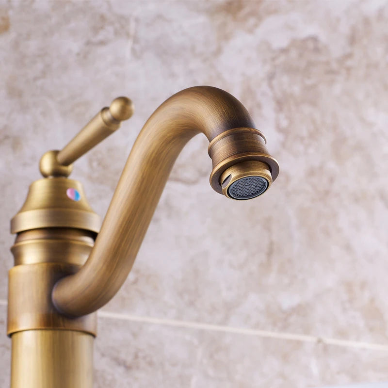Robinet Bronze Lavabo - Mitigeur Vintage