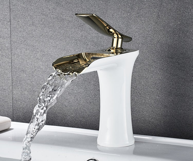 Robinet de salle de bain effet Cascade Luxueux (+Tuyau Offert) PLOMBEAU