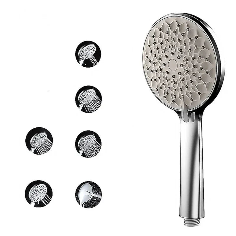 Pommeau de Douche Haute Pression 6 Jets