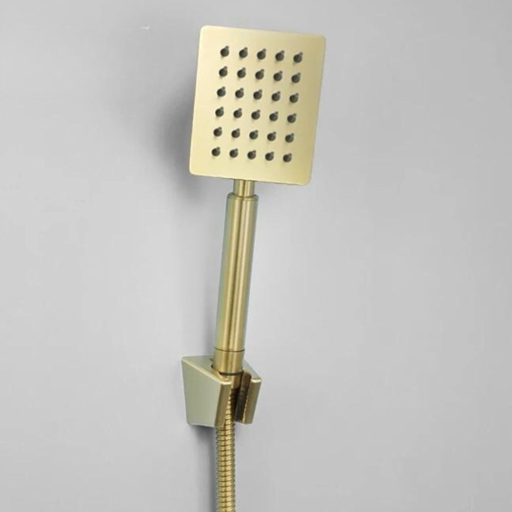 Pommeau de Douche Carré en Or ROBINETO