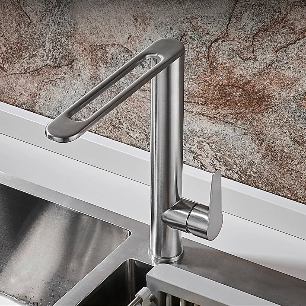 Robinet Cuisine en Inox Brossé