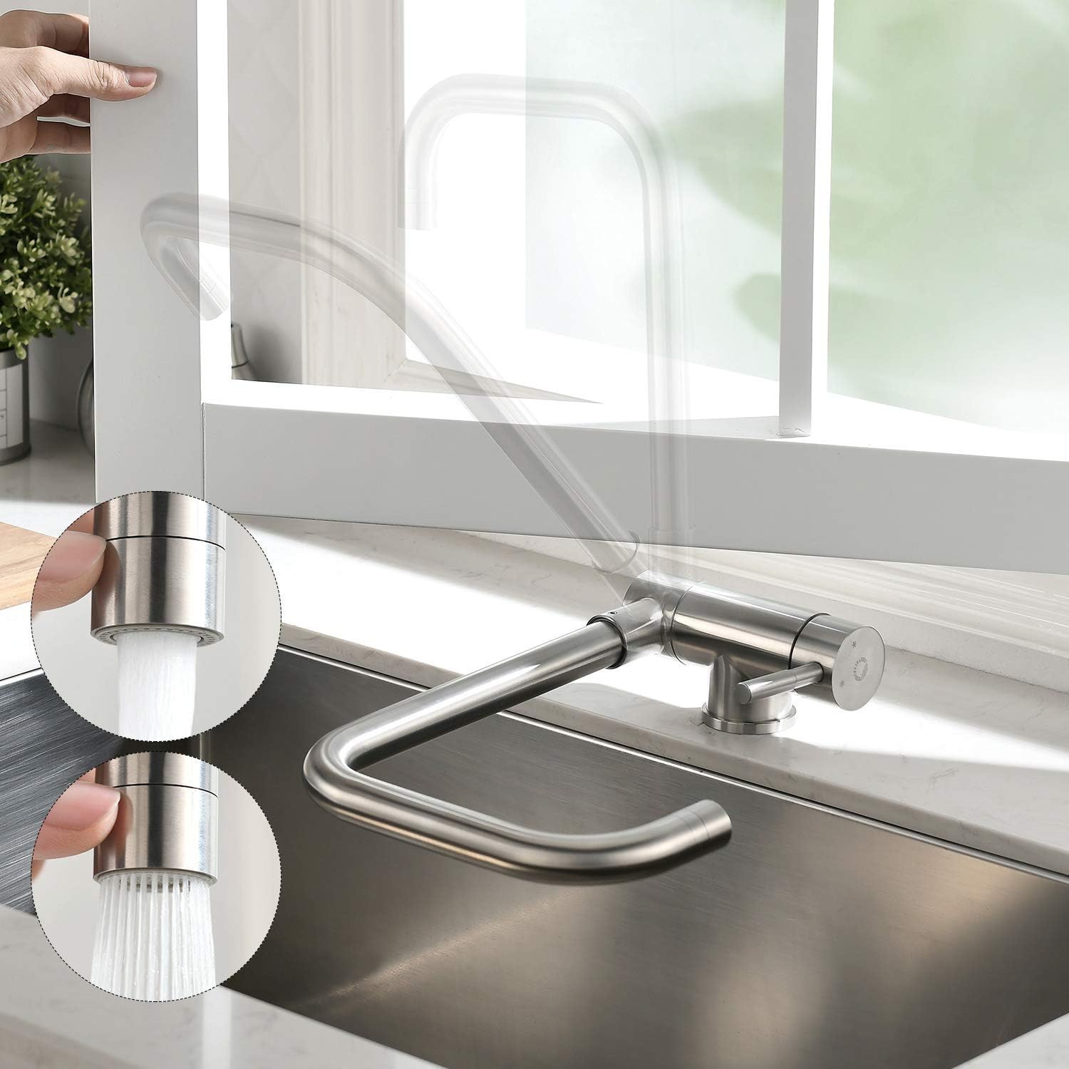 Robinet Cuisine Orientable à Rotation à 360°