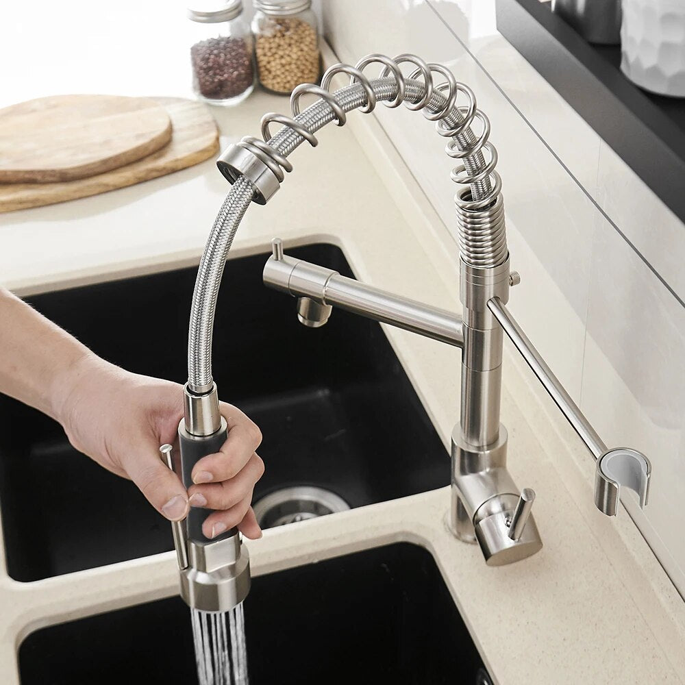 Robinet Cuisine Pivotant Douchette