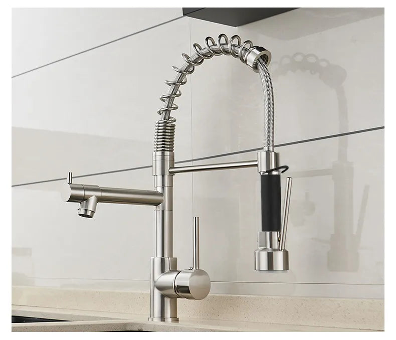 Robinet Cuisine Pivotant Douchette
