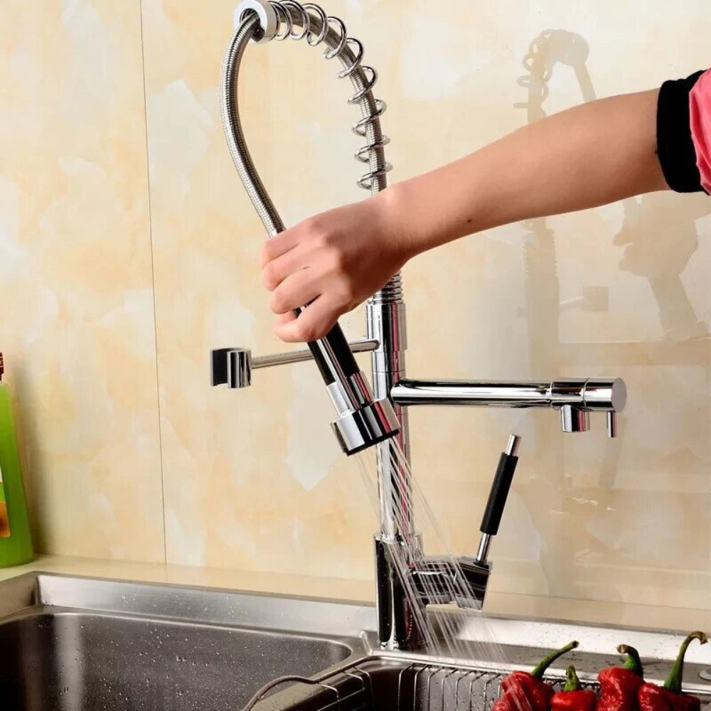 Robinet Cuisine Douchette Finition Chrome