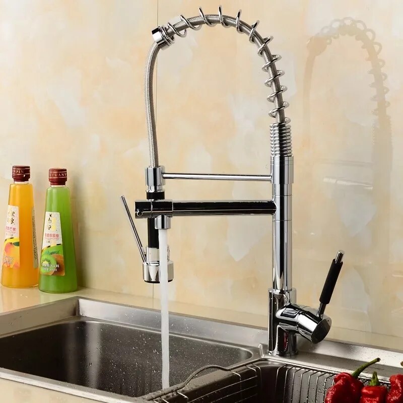 Robinet Cuisine Douchette Finition Chrome