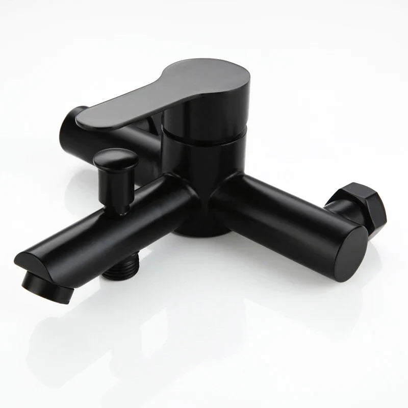 Robinet Mural Douche et Baignoire Noir