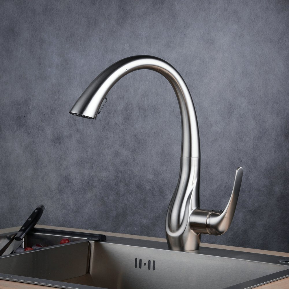 Robinet de Cuisine Douchette Extractible en Inox