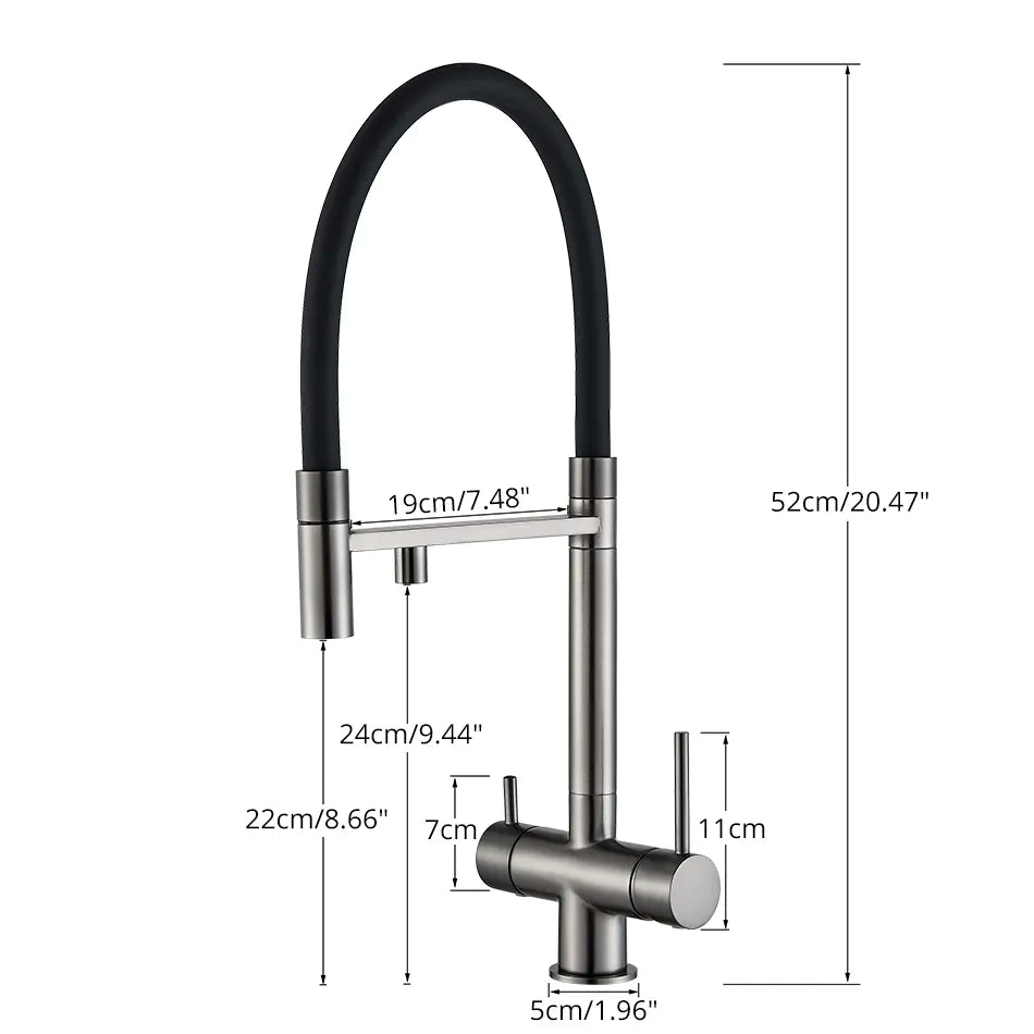 Robinet de Cuisine avec Douchette Amovible