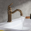 Robinet de lavabo finition en bronze - style antique ROBINETO