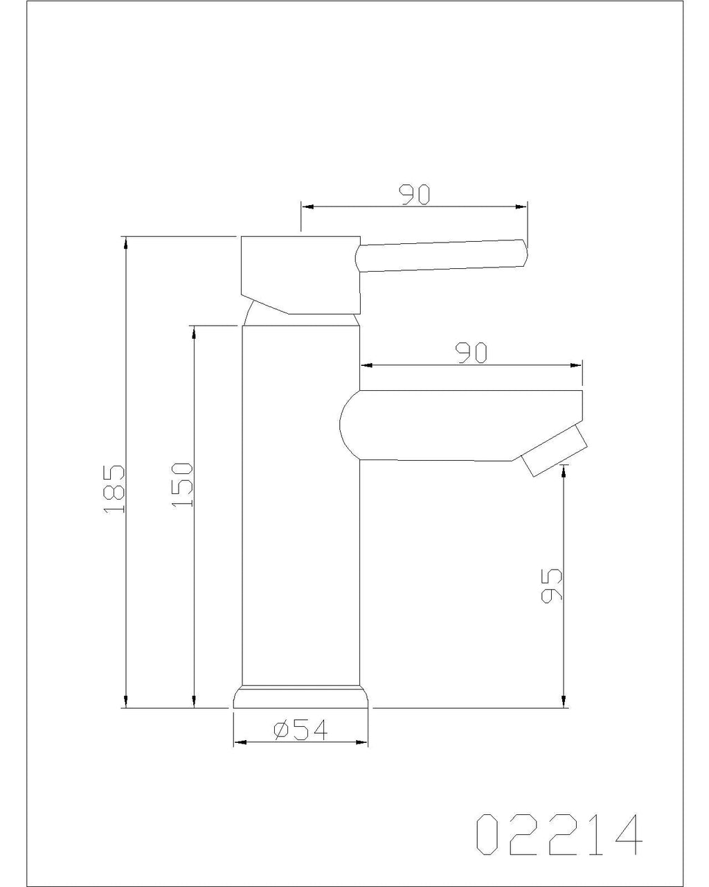 Robinet mitigeur de lavabo - Classic Noir
