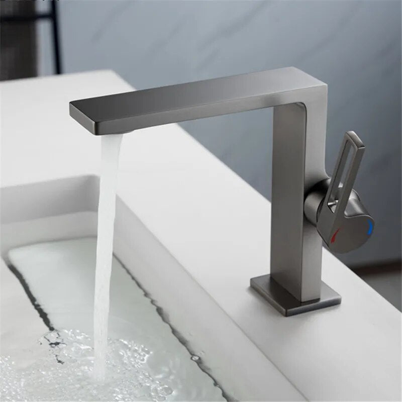 Robinet Mitigeur Salle de Bain - Epure Gunmetal