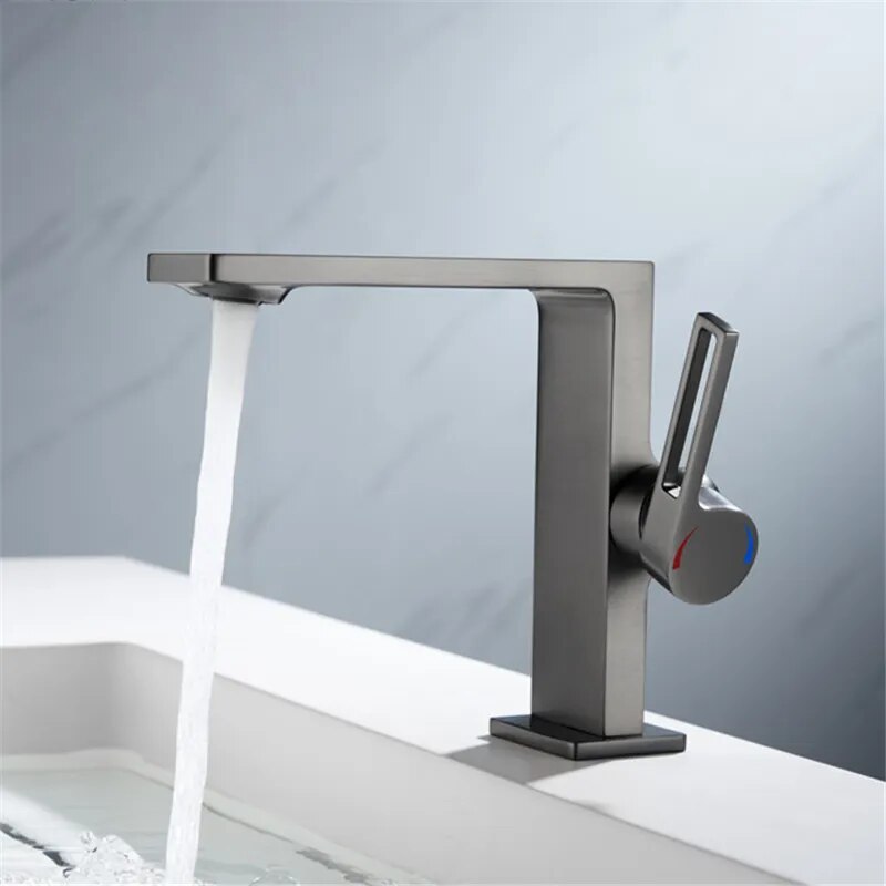 Robinet Mitigeur Salle de Bain - Epure Gunmetal