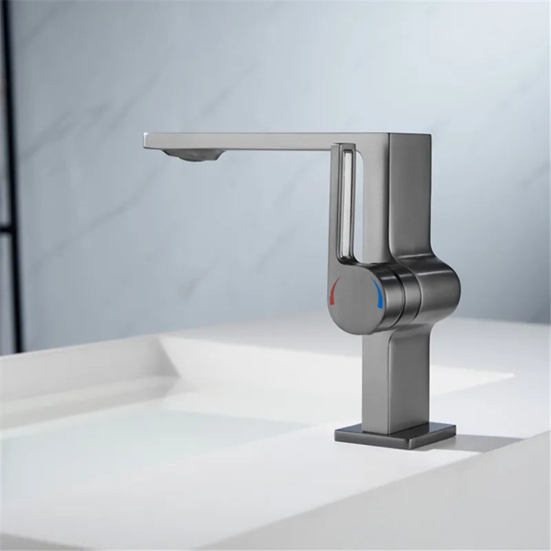 Robinet Mitigeur Salle de Bain - Epure Gunmetal