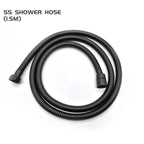 Pommeau De Douche Noir Rectangulaire