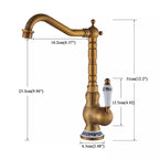 Robinet Antique Salle de Bain - Mitigeur Haut