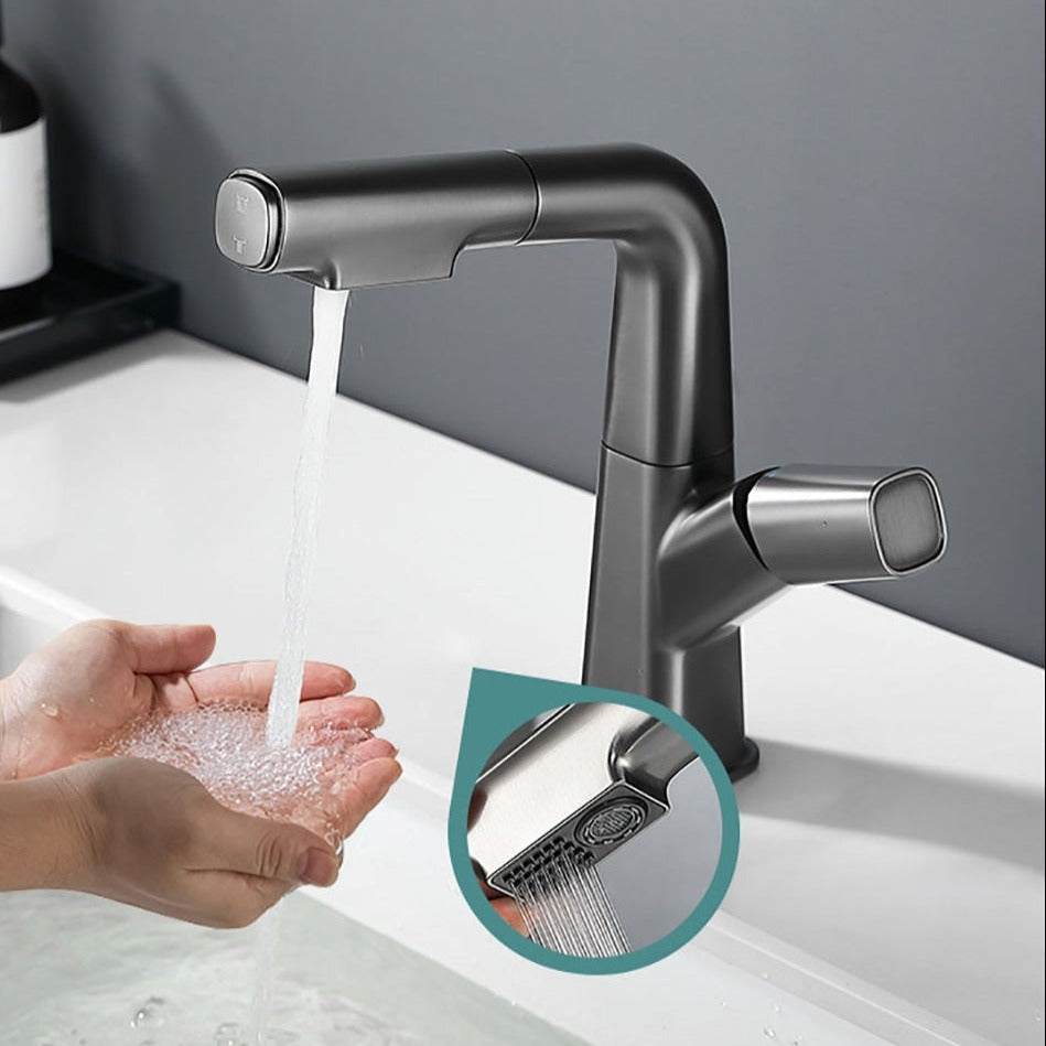 Robinet de Salle de Bain avec Douchette PLOMBEAU