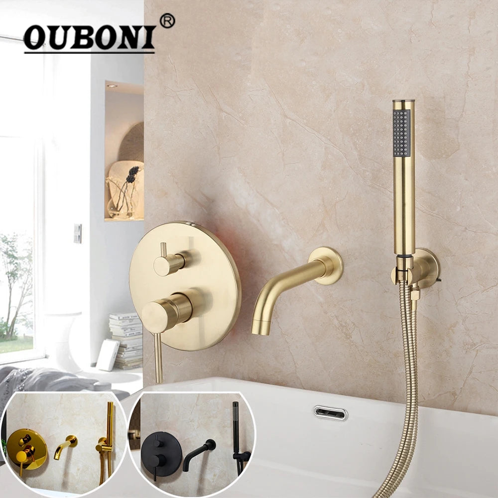 Robinet Baignoire 3 Trous Avec Douchette