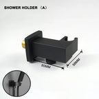 Pommeau De Douche Noir Rectangulaire
