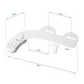 Kit de bidet WC japonais à jet réglable avec double buse et installation universelle