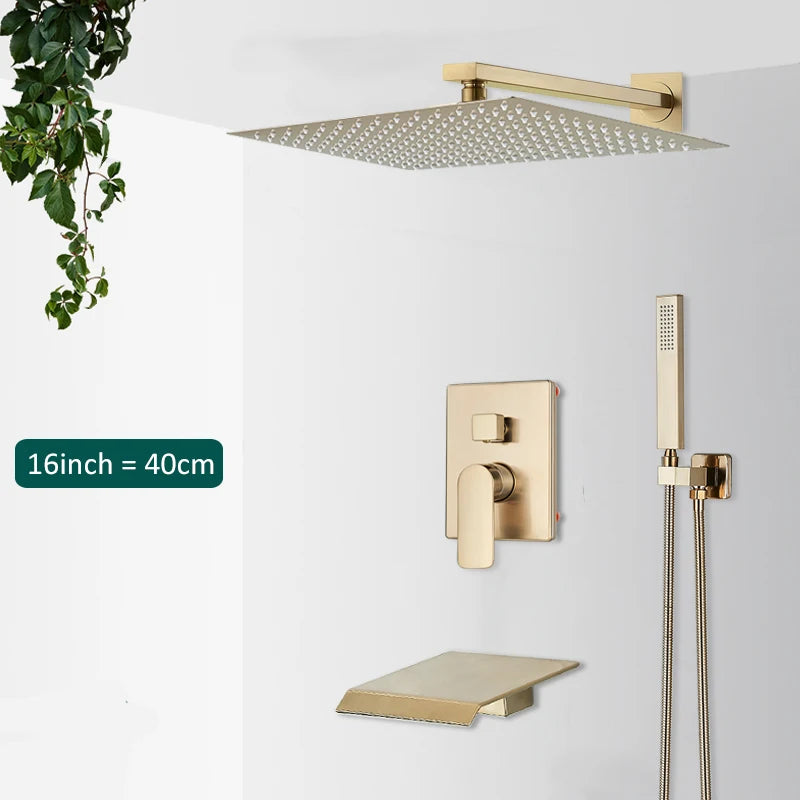Tete De Douche Avec Cascade Et Douchette