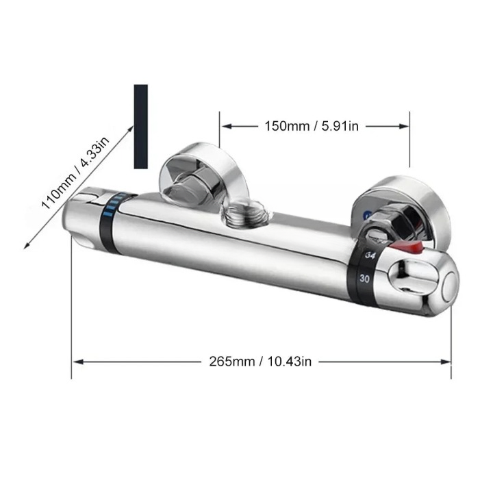 Mitigeur de Douche Thermostatique Température Constante PLOMBEAU