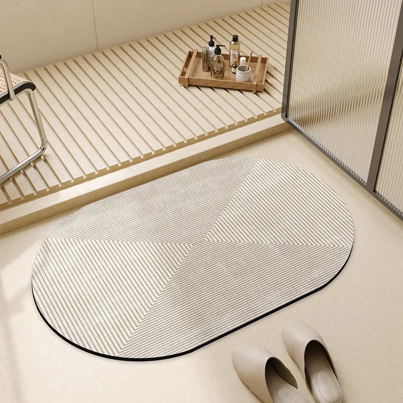 Tapis de Bain Haut de Gamme en Diatomée