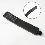 Pommeau De Douche Noir Rectangulaire