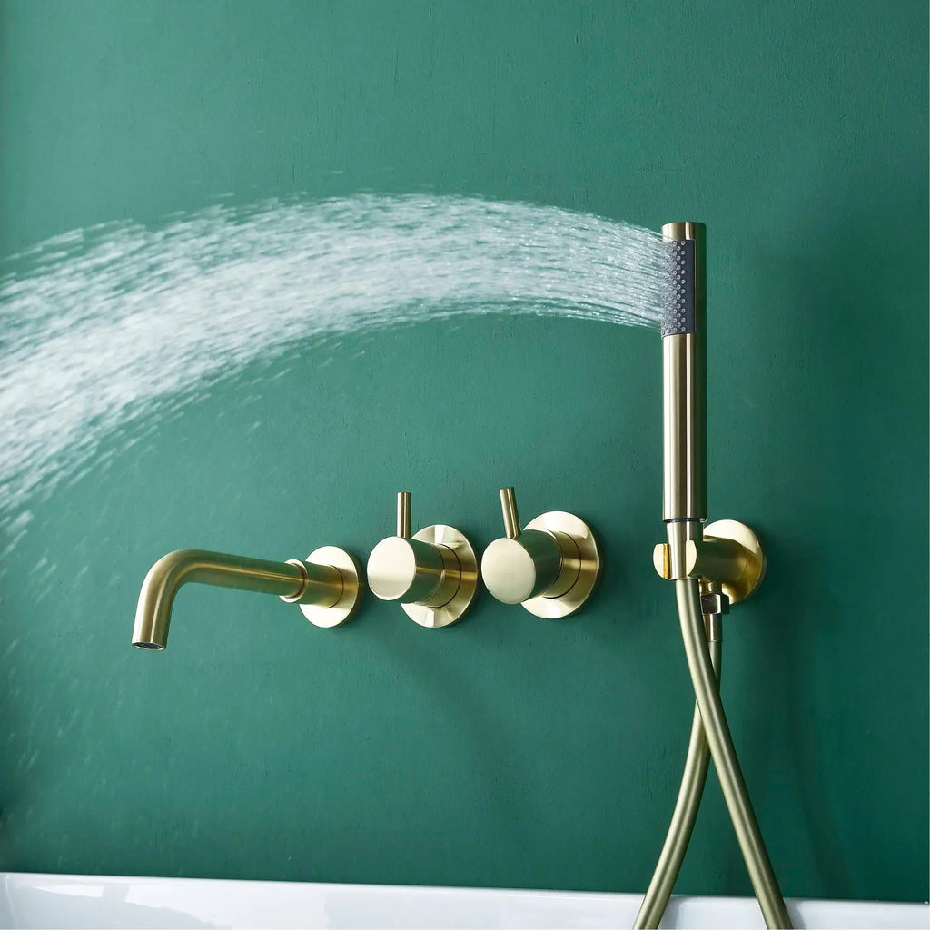 Robinet De Bain Mural Avec Douchette