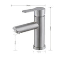 Mitigeur Salle de Bain Lavabo en Acier Inoxidable