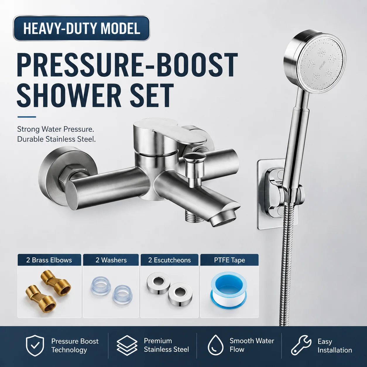 Mitigeur Douche Inox