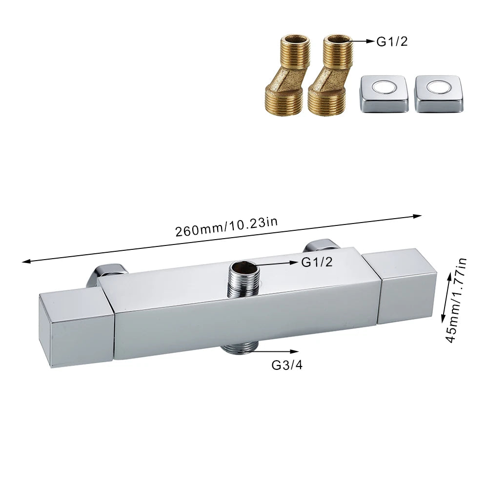 Mitigeur Thermostatique Douche 2 Sorties