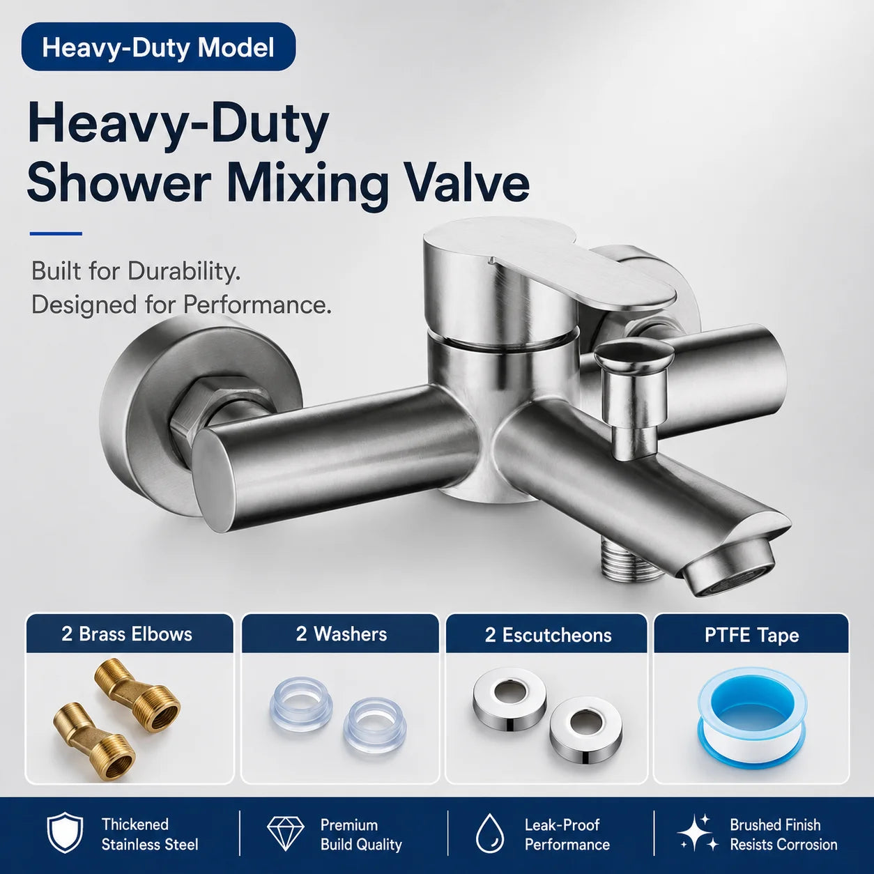 Mitigeur Douche Inox