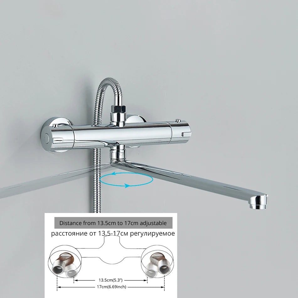 Mitigeur Douche Thermostatique 2 Sorties